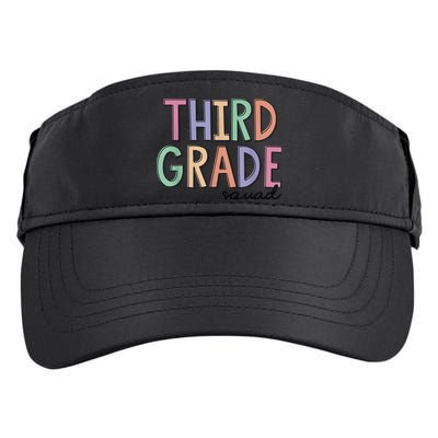 Third Grade Squad Teachers Kid 3rd Grade Back to School Adult Drive Performance Visor