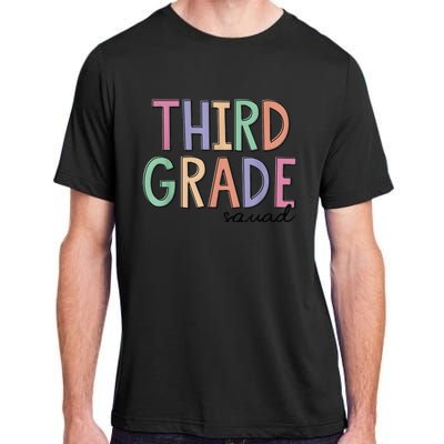 Third Grade Squad Teachers Kid 3rd Grade Back to School Adult ChromaSoft Performance T-Shirt