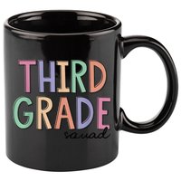 Third Grade Squad Teachers Kid 3rd Grade Back to School 11oz C Handle Ceramic Mug