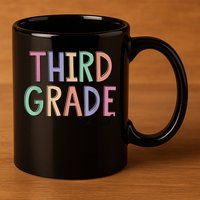 Third Grade Squad Teachers Kid 3rd Grade Back to School 11oz C Handle Ceramic Mug