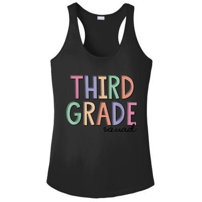 Third Grade Squad Teachers Kid 3rd Grade Back to School Ladies PosiCharge Competitor Racerback Tank