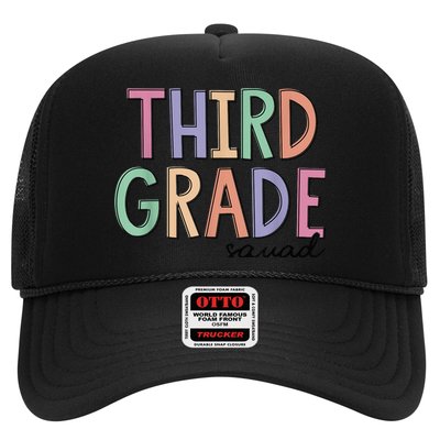 Third Grade Squad Teachers Kid 3rd Grade Back to School Trucker Hat