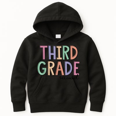 Third Grade Squad Teachers Kid 3rd Grade Back to School Kids Hoodie