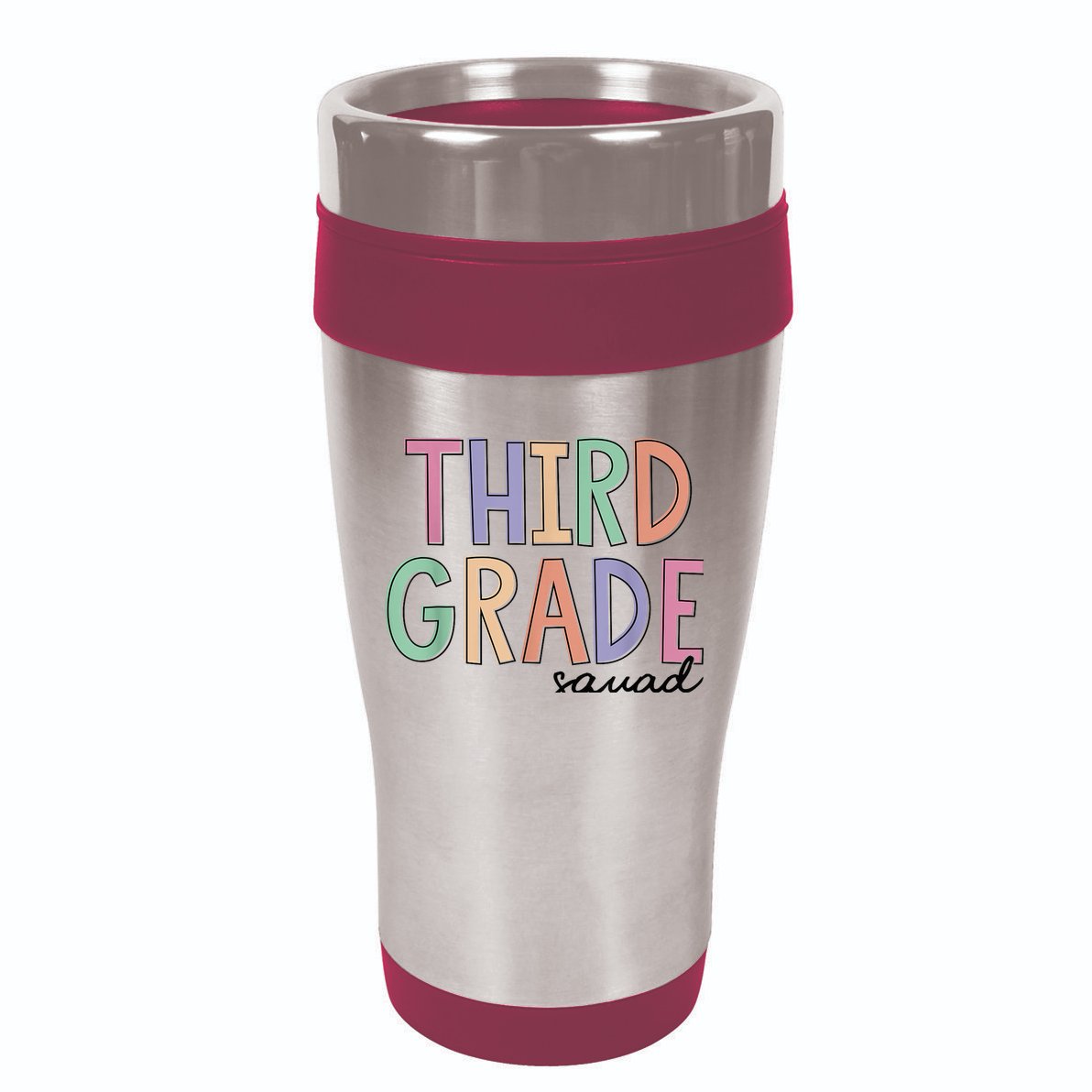 Third Grade Squad Teachers Kid 3rd Grade Back to School 16oz Travel Tumbler