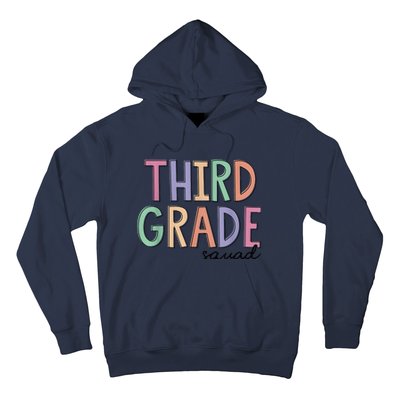 Third Grade Squad Teachers Kid 3rd Grade Back to School Hoodie