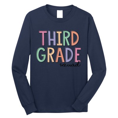 Third Grade Squad Teachers Kid 3rd Grade Back to School Long Sleeve Shirt