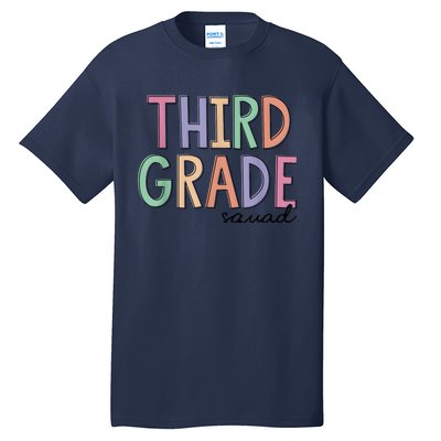 Third Grade Squad Teachers Kid 3rd Grade Back to School Tall T-Shirt