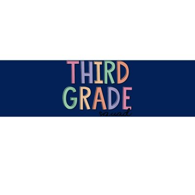 Third Grade Squad Teachers Kid 3rd Grade Back to School Bumper Sticker