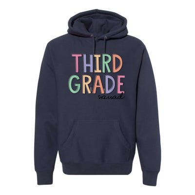 Third Grade Squad Teachers Kid 3rd Grade Back to School Premium Hoodie