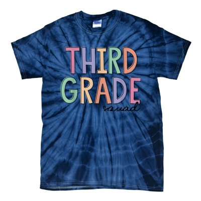 Third Grade Squad Teachers Kid 3rd Grade Back to School Tie-Dye T-Shirt