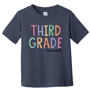 Third Grade Squad Teachers Kid 3rd Grade Back to School Toddler T-Shirt