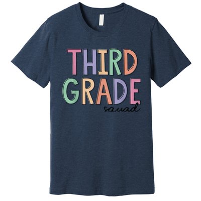 Third Grade Squad Teachers Kid 3rd Grade Back to School Premium T-Shirt