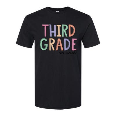 Third Grade Squad Teachers Kid 3rd Grade Back to School Softstyle CVC T-Shirt