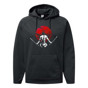 The Ghost Samurai Warrior Sword Anime Manga Lover Performance Fleece Hoodie