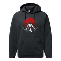 The Ghost Samurai Warrior Sword Anime Manga Lover Performance Fleece Hoodie