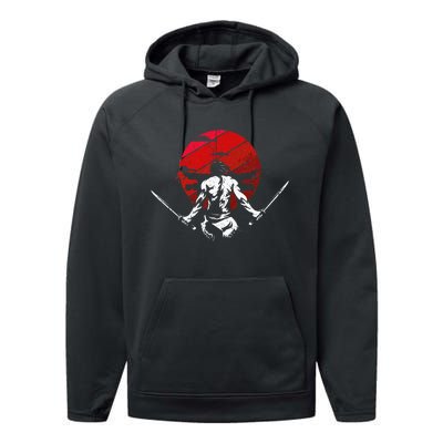 The Ghost Samurai Warrior Sword Anime Manga Lover Performance Fleece Hoodie