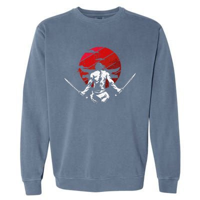 The Ghost Samurai Warrior Sword Anime Manga Lover Garment-Dyed Sweatshirt