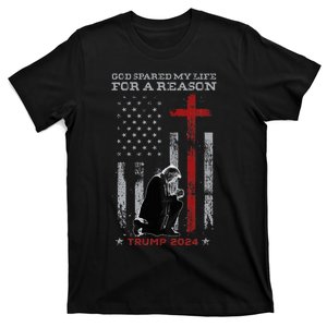 Trump God Spared My Life For A Reason Save Restore America T-Shirt