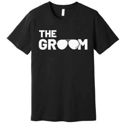 The Groom Squat Bachelor Supplies Party Wedding Premium T-Shirt