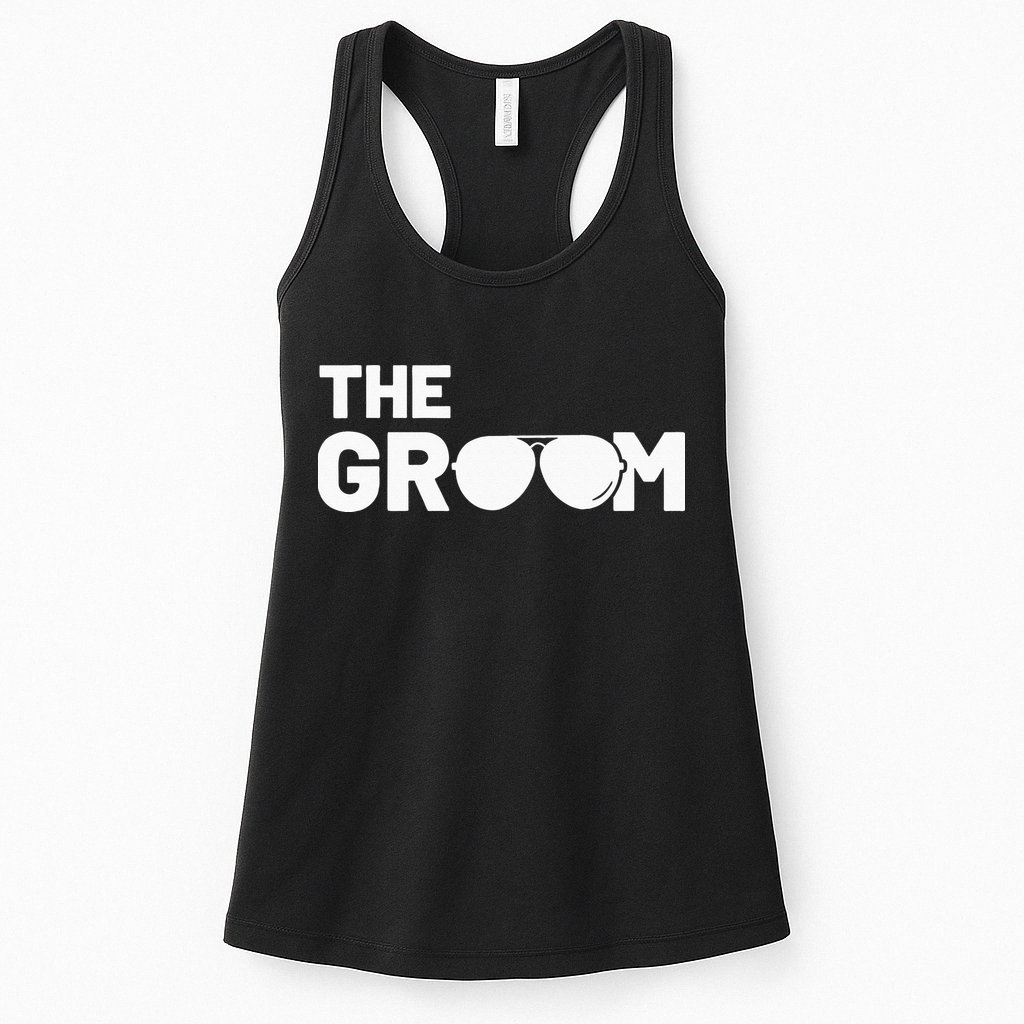 The Groom Squat Bachelor Supplies Party Wedding Womens Tank Top