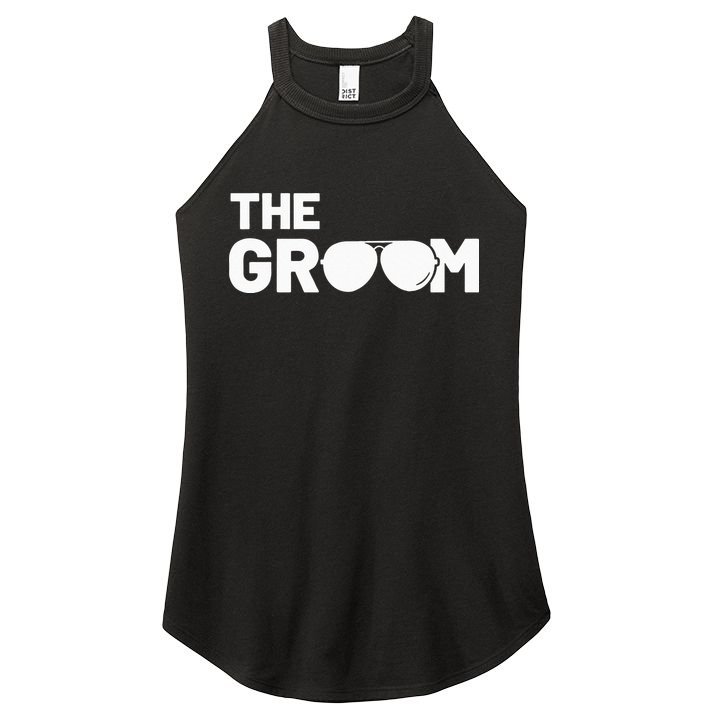 The Groom Squat Bachelor Supplies Party Wedding Women's Perfect Tri Rocker Tank