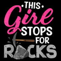 This Girl Stops For Rocks Rock Collector Geode Hunter Doggie Tank