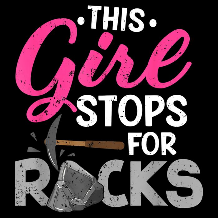 This Girl Stops For Rocks Rock Collector Geode Hunter Doggie Tank