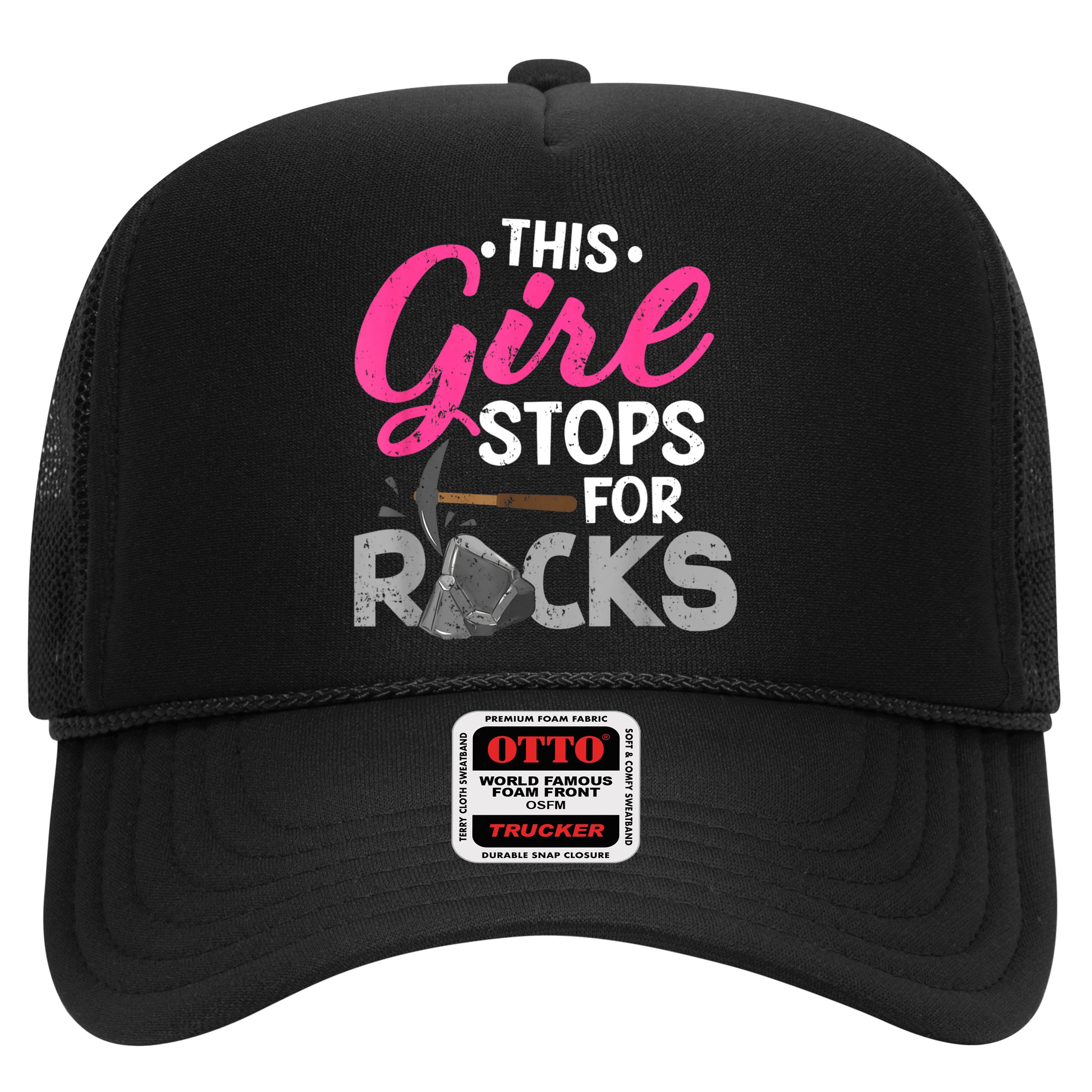 This Girl Stops For Rocks Rock Collector Geode Hunter Hat