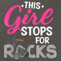 This Girl Stops For Rocks Rock Collector Geode Hunter Cotton Canvas Backpack