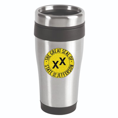 The Great Seal Of The State Of Jefferson Flag Print 16oz Travel Tumbler
