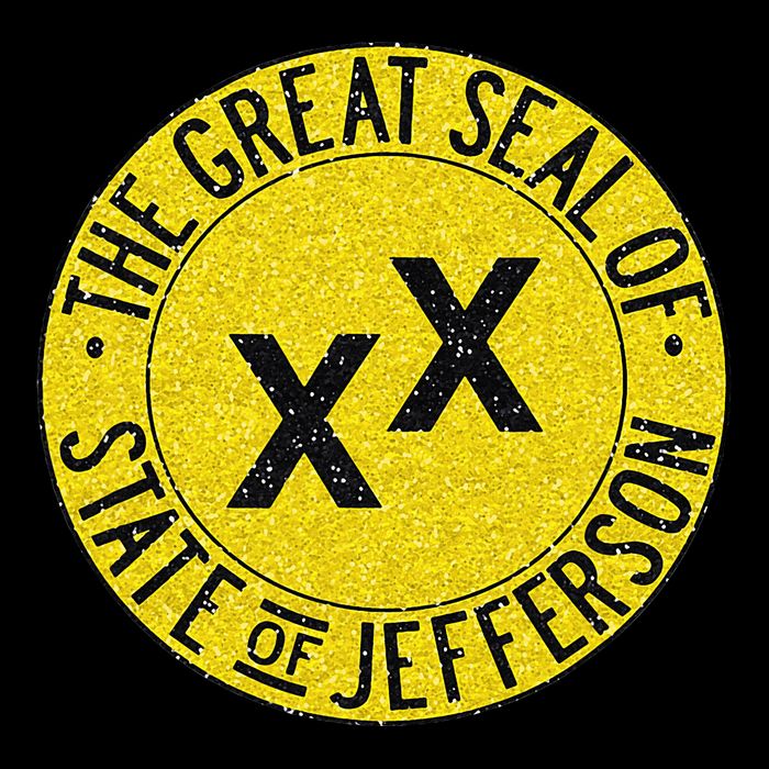 The Great Seal Of The State Of Jefferson Flag Print 16oz Travel Tumbler