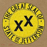 The Great Seal Of The State Of Jefferson Flag Print Cotton Canvas Backpack