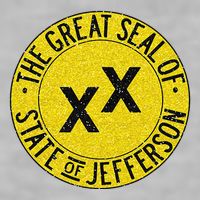 The Great Seal Of The State Of Jefferson Flag Print Ladies PosiCharge Tri-Blend Wicking Tank