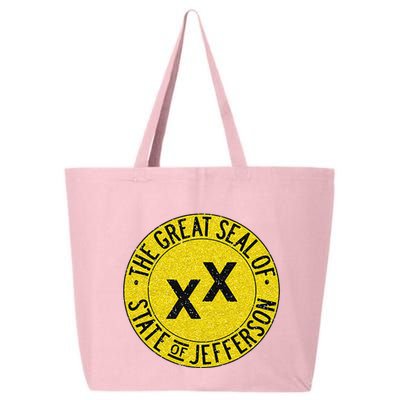 The Great Seal Of The State Of Jefferson Flag Print 25L Jumbo Tote