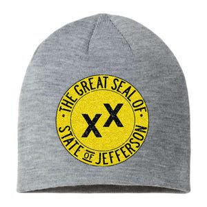 The Great Seal Of The State Of Jefferson Flag Print Sustainable Beanie