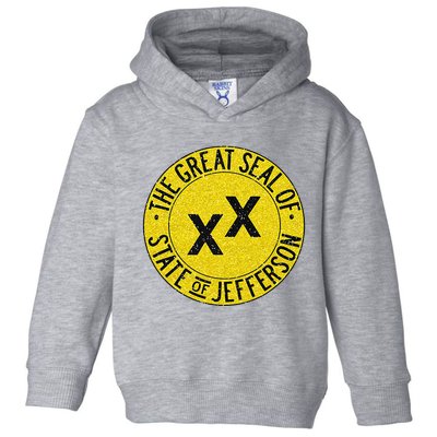 The Great Seal Of The State Of Jefferson Flag Print Toddler Hoodie