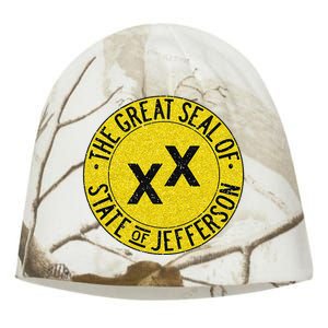 The Great Seal Of The State Of Jefferson Flag Print Kati - Camo Knit Beanie