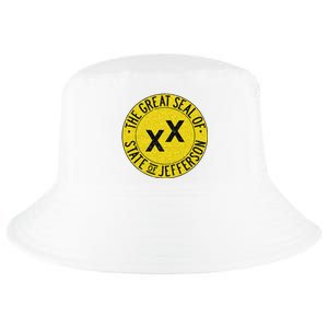 The Great Seal Of The State Of Jefferson Flag Print Cool Comfort Performance Bucket Hat