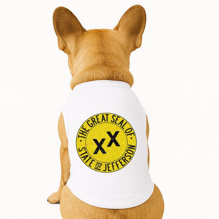 The Great Seal Of The State Of Jefferson Flag Print Doggie Tank