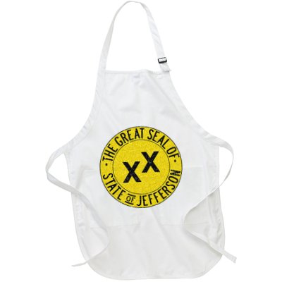 The Great Seal Of The State Of Jefferson Flag Print Apron