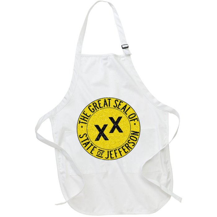 The Great Seal Of The State Of Jefferson Flag Print Apron