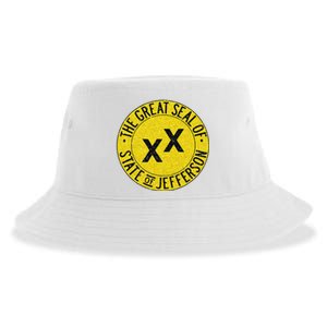 The Great Seal Of The State Of Jefferson Flag Print Sustainable Bucket Hat