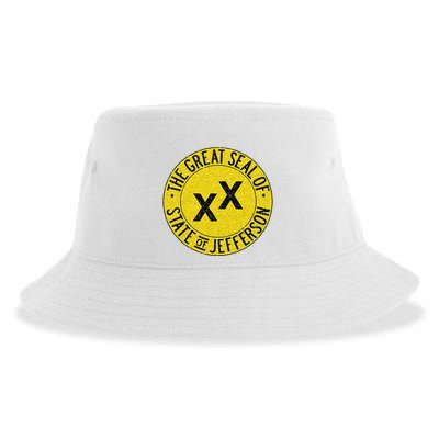 The Great Seal Of The State Of Jefferson Flag Print Sustainable Bucket Hat