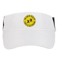 The Great Seal Of The State Of Jefferson Flag Print Adult Drive Performance Visor