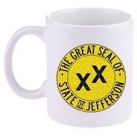 The Great Seal Of The State Of Jefferson Flag Print 11oz C Handle Ceramic Mug