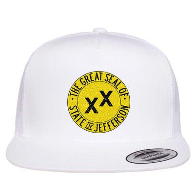 The Great Seal Of The State Of Jefferson Flag Print Flatbill Hat