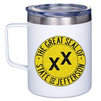 The Great Seal Of The State Of Jefferson Flag Print 12oz Stainless Steel Coffee Mug
