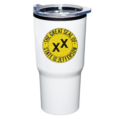 The Great Seal Of The State Of Jefferson Flag Print Tumbler
