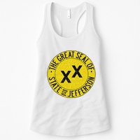The Great Seal Of The State Of Jefferson Flag Print Womens Tank Top
