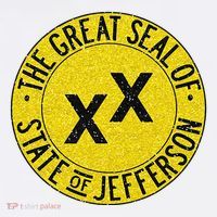 The Great Seal Of The State Of Jefferson Flag Print Trucker Hat